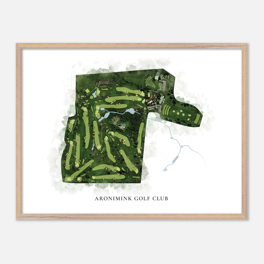 Print of Aronimink Golf Club Classic Map