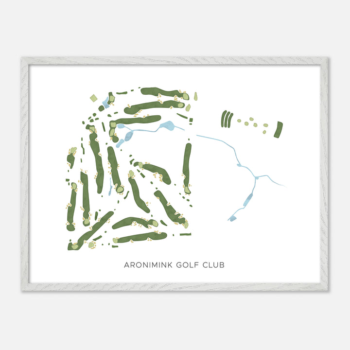 Print of Aronimink Golf Club Modern Map