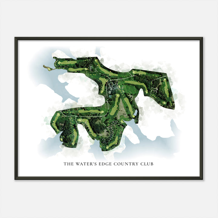 Print of The Water'S Edge Country Club Classic Map