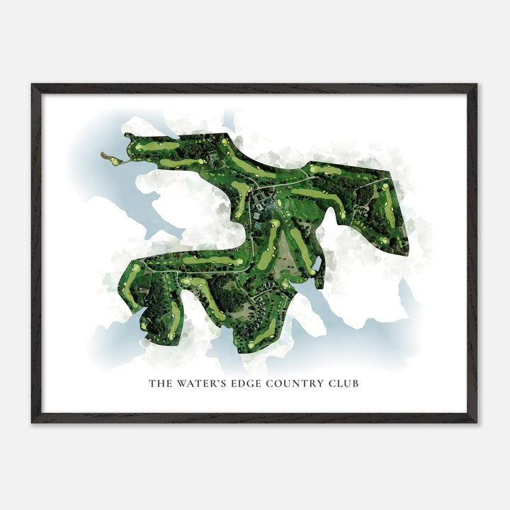 Print of The Water'S Edge Country Club Classic Map