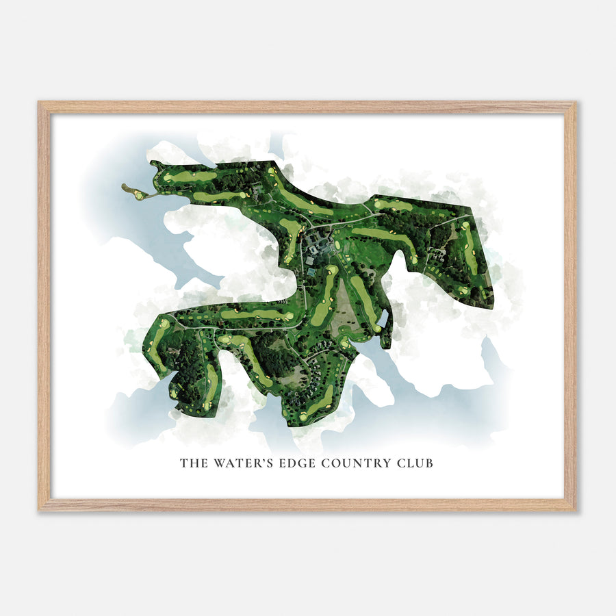 Print of The Water'S Edge Country Club Classic Map