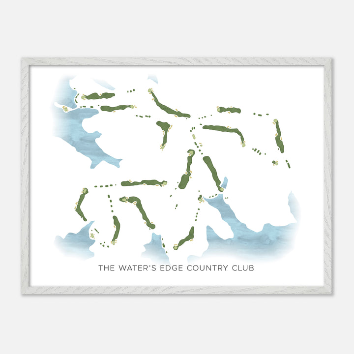 Print of The Water'S Edge Country Club Modern Map