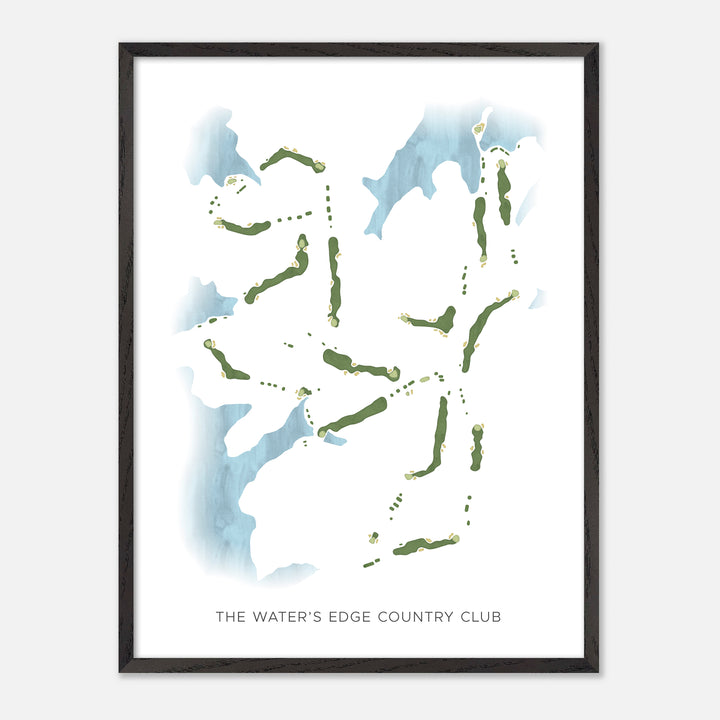 Print of The Water'S Edge Country Club Modern Map