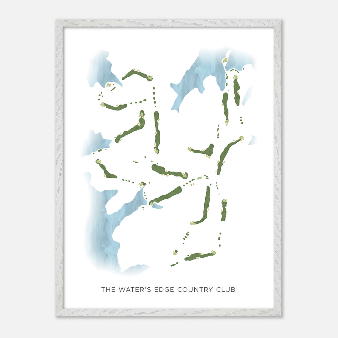 Print of The Water'S Edge Country Club Modern Map