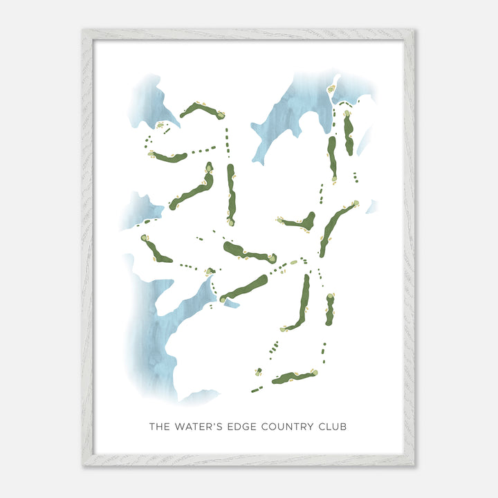 Print of The Water'S Edge Country Club Modern Map