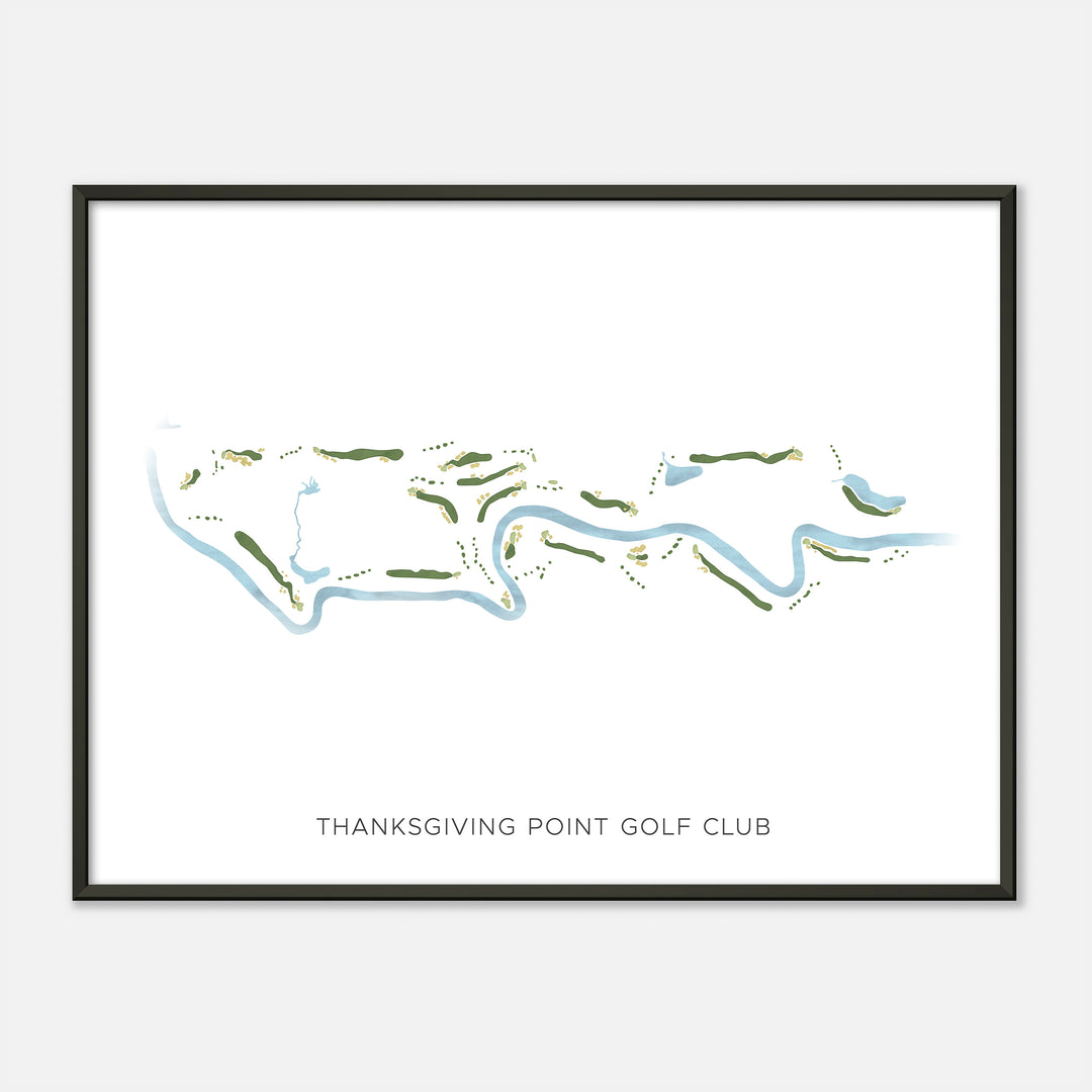Print of Thanksgiving Point Golf Club Modern Map