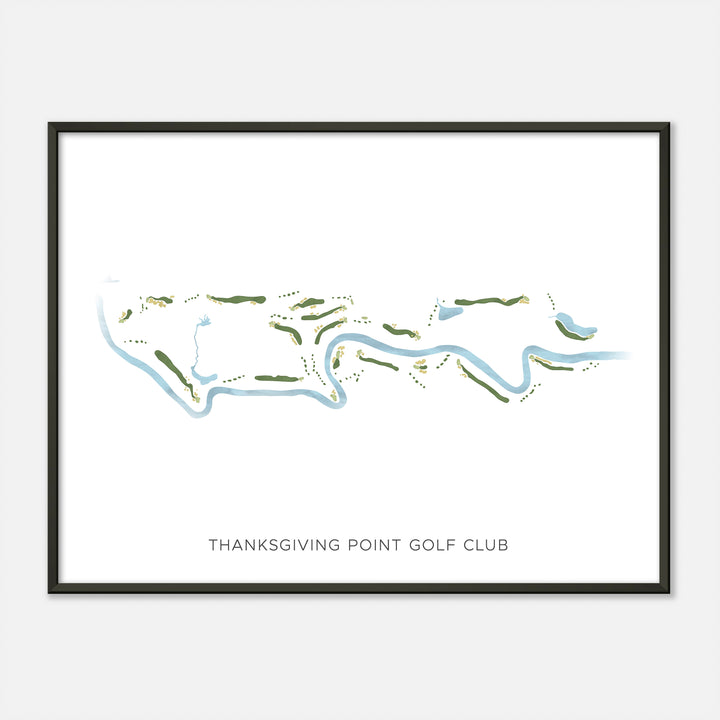 Print of Thanksgiving Point Golf Club Modern Map
