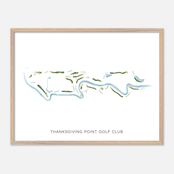 Print of Thanksgiving Point Golf Club Modern Map