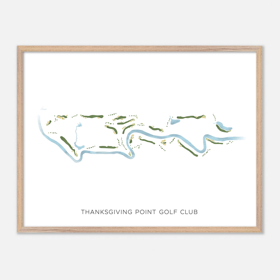 Print of Thanksgiving Point Golf Club Modern Map