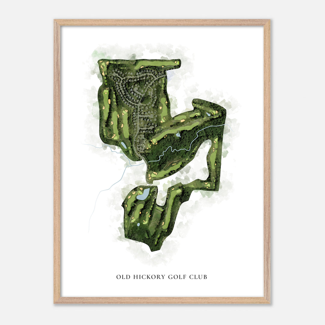 Print of Old Hickory Golf Club Classic Map