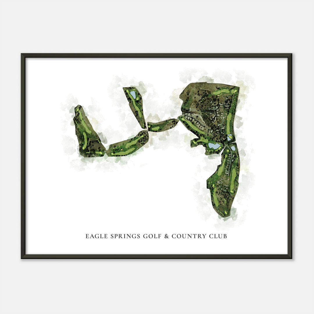 Print of Eagle Springs Golf &amp; Country Club Classic Map