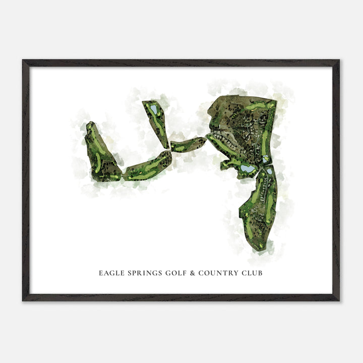 Print of Eagle Springs Golf &amp; Country Club Classic Map