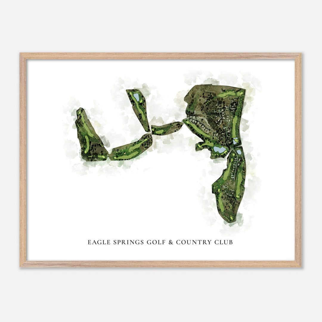 Print of Eagle Springs Golf &amp; Country Club Classic Map