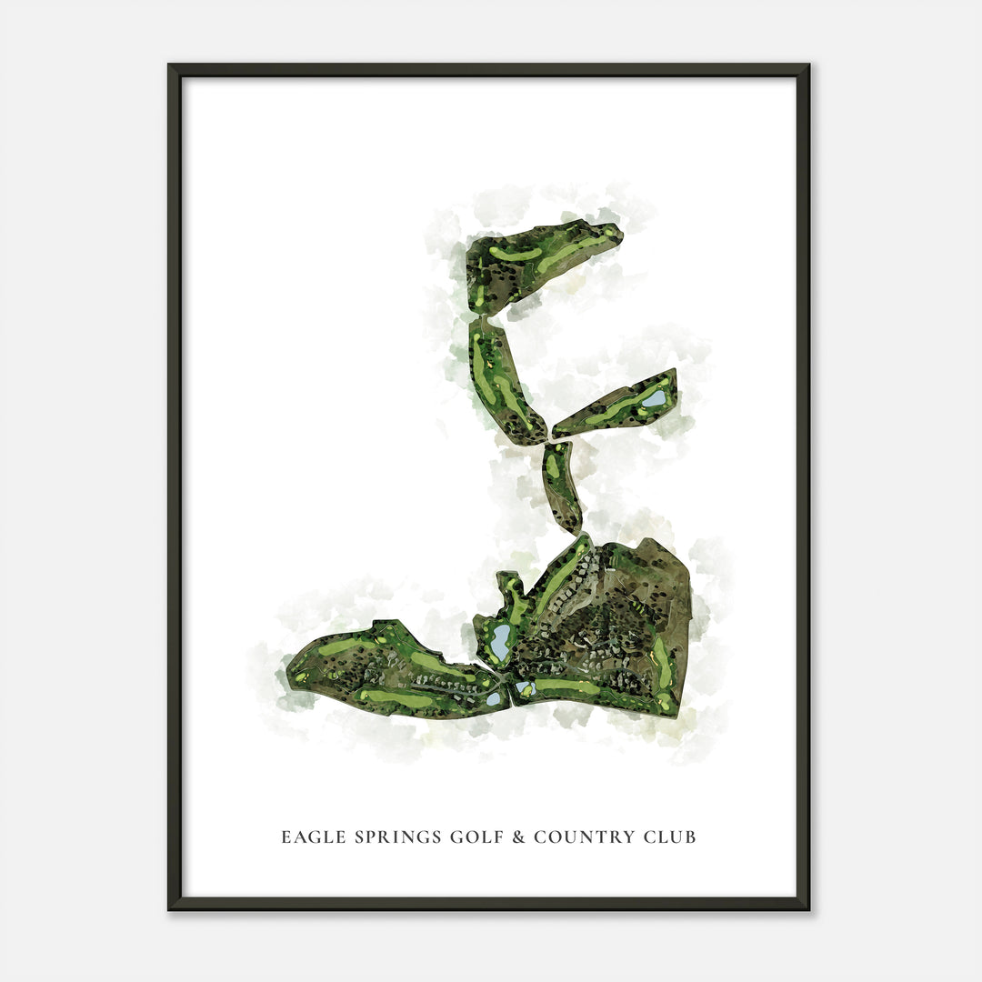 Print of Eagle Springs Golf &amp; Country Club Classic Map