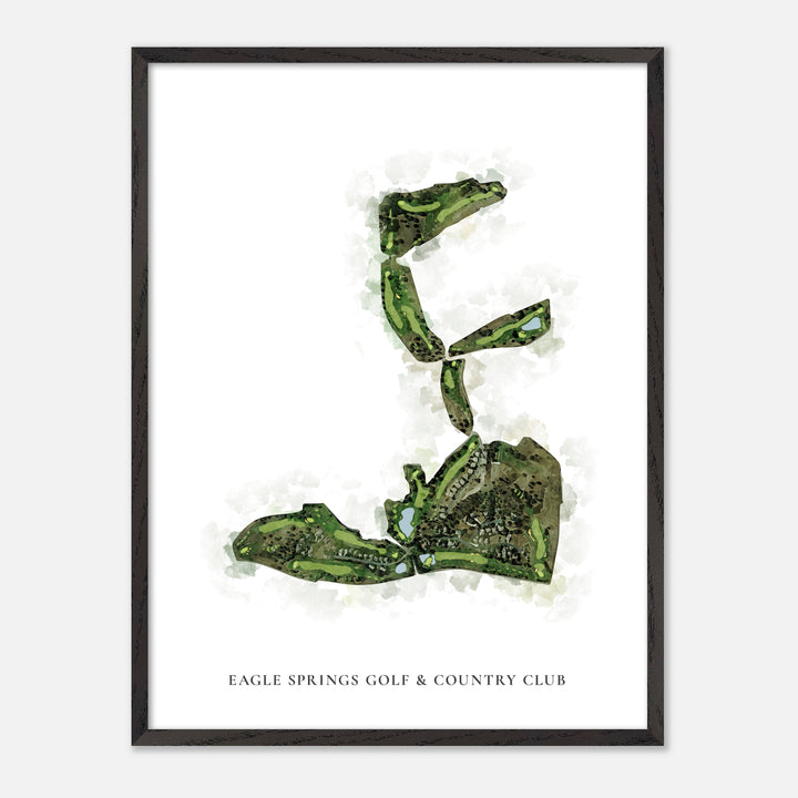 Print of Eagle Springs Golf &amp; Country Club Classic Map