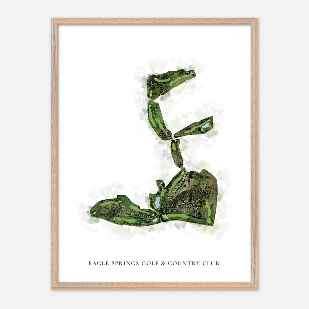 Print of Eagle Springs Golf &amp; Country Club Classic Map