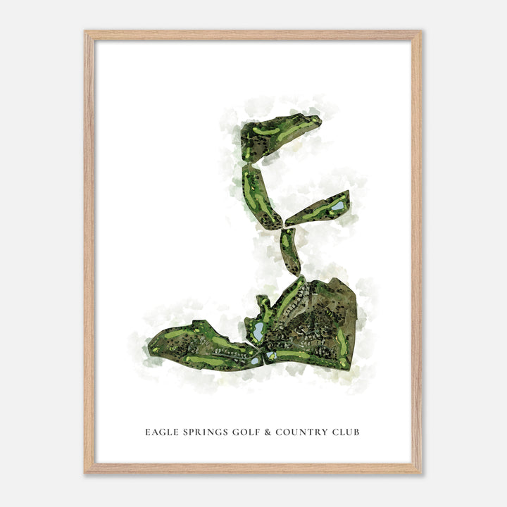 Print of Eagle Springs Golf &amp; Country Club Classic Map