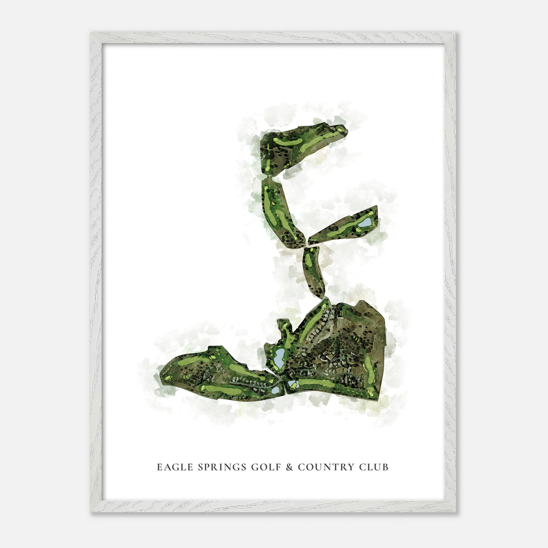 Print of Eagle Springs Golf &amp; Country Club Classic Map