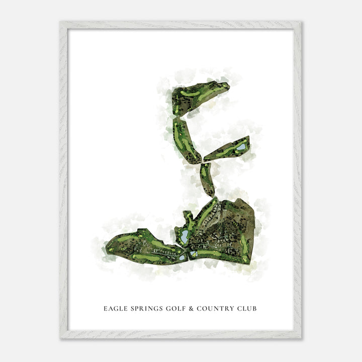 Print of Eagle Springs Golf &amp; Country Club Classic Map