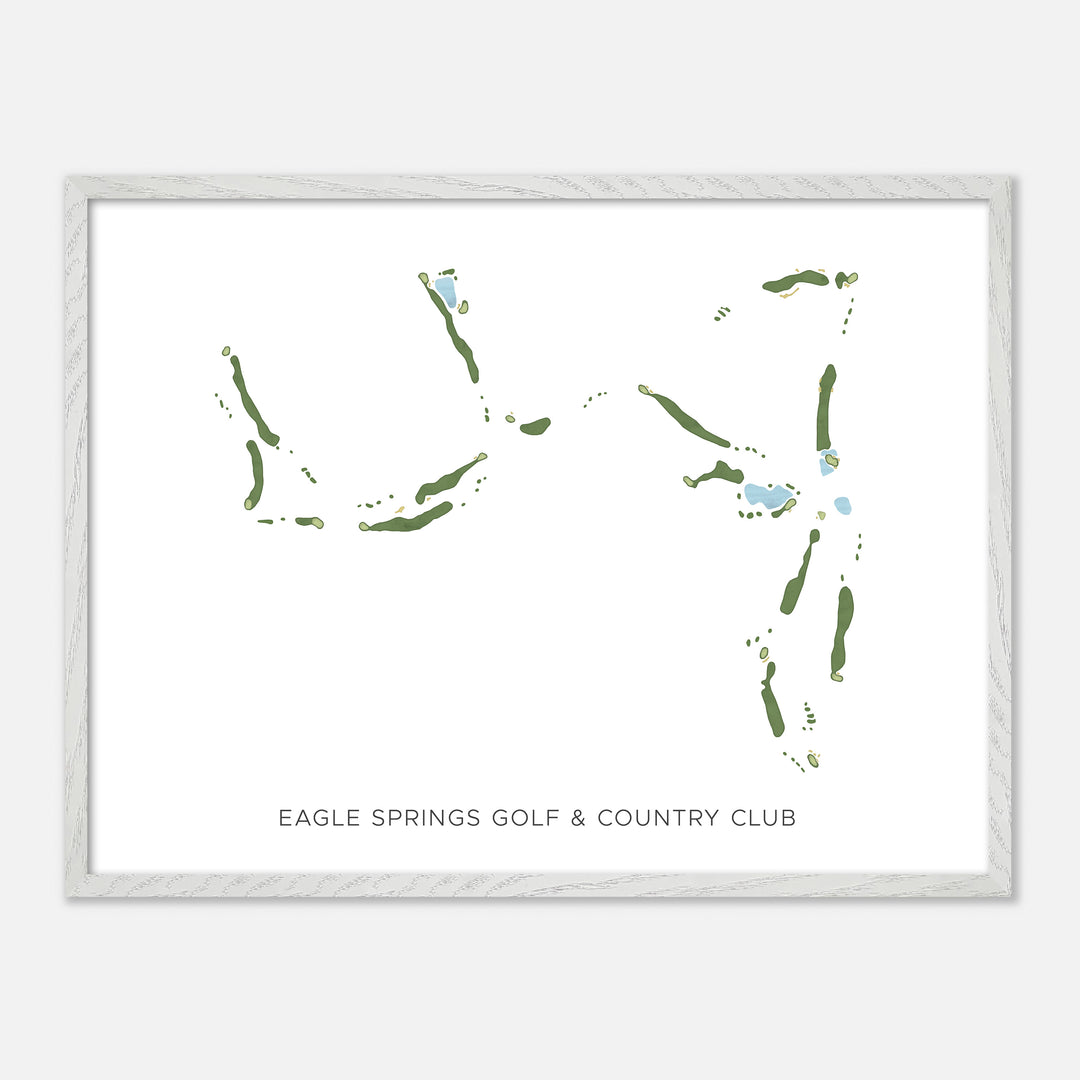 Print of Eagle Springs Golf &amp; Country Club Modern Map