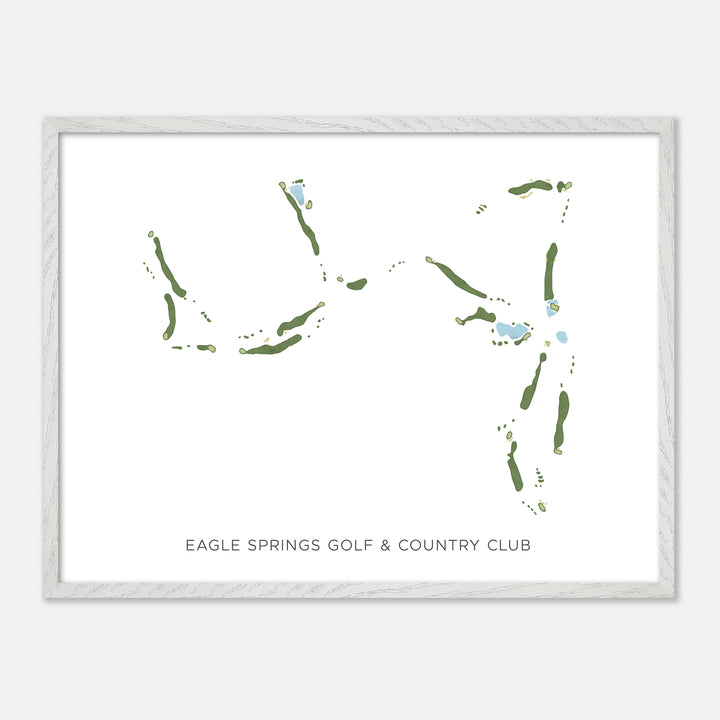 Print of Eagle Springs Golf &amp; Country Club Modern Map