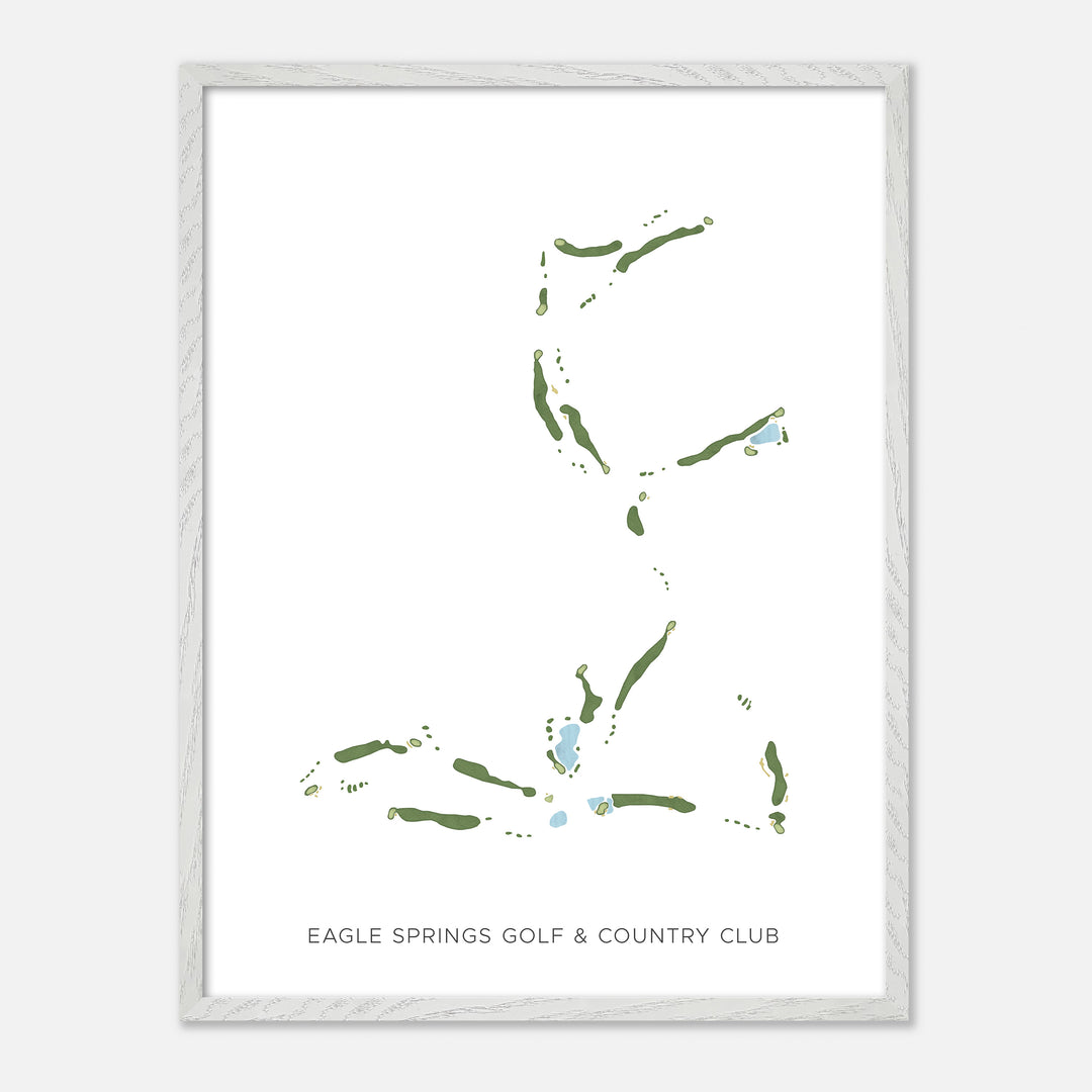 Print of Eagle Springs Golf &amp; Country Club Modern Map