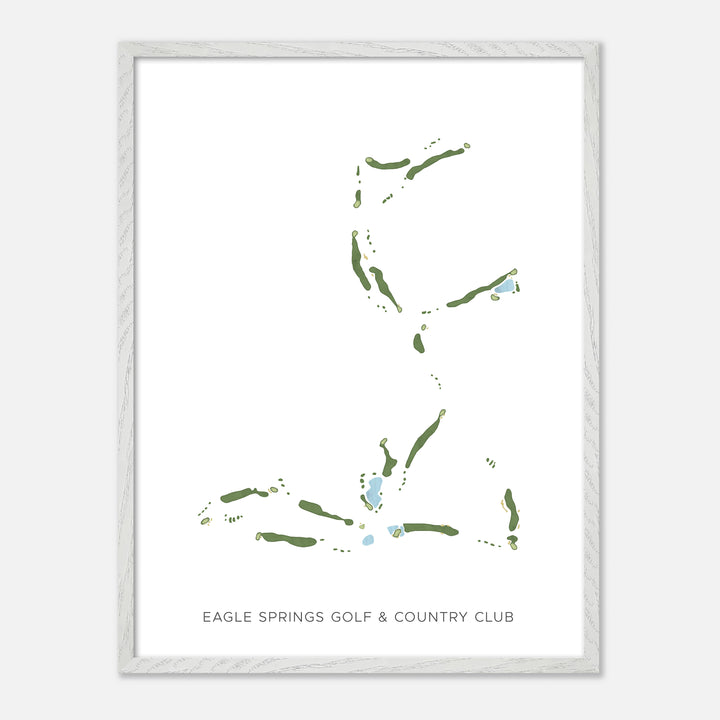 Print of Eagle Springs Golf &amp; Country Club Modern Map