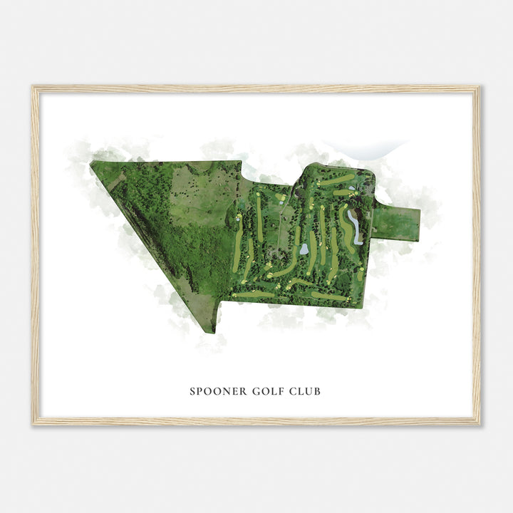 Print of Spooner Golf Club Classic Map