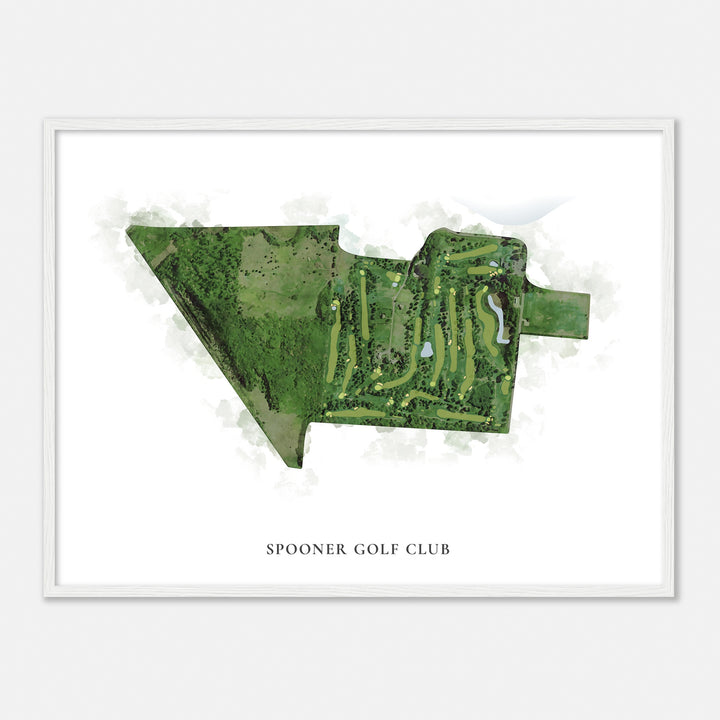 Print of Spooner Golf Club Classic Map