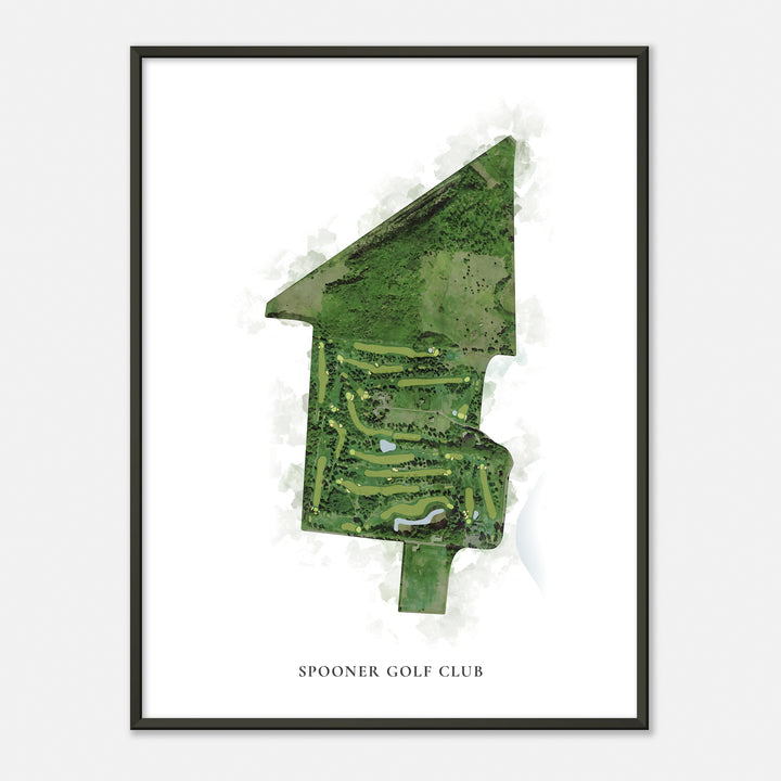 Print of Spooner Golf Club Classic Map