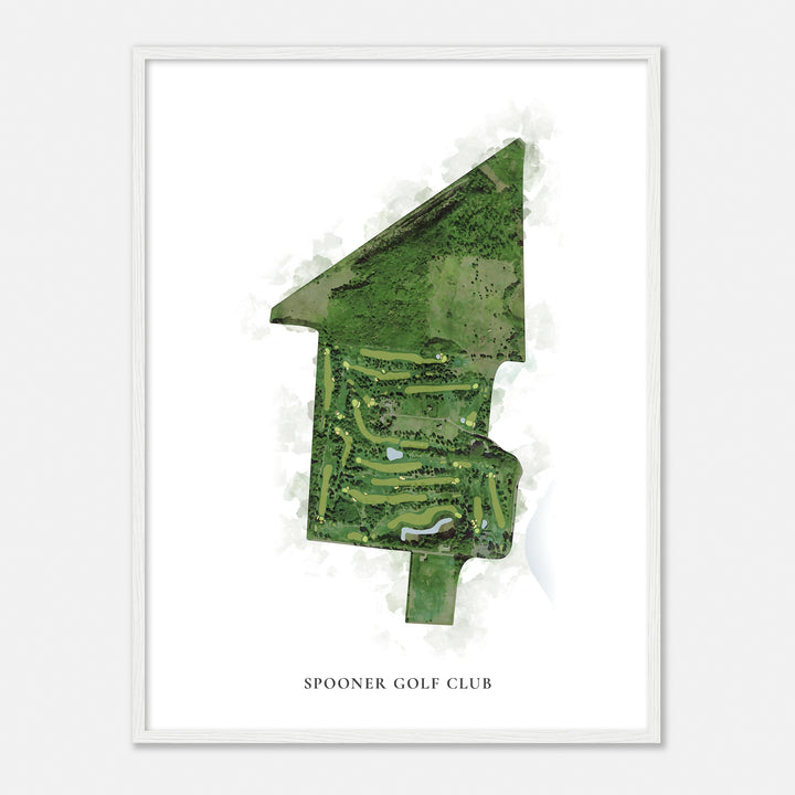 Print of Spooner Golf Club Classic Map