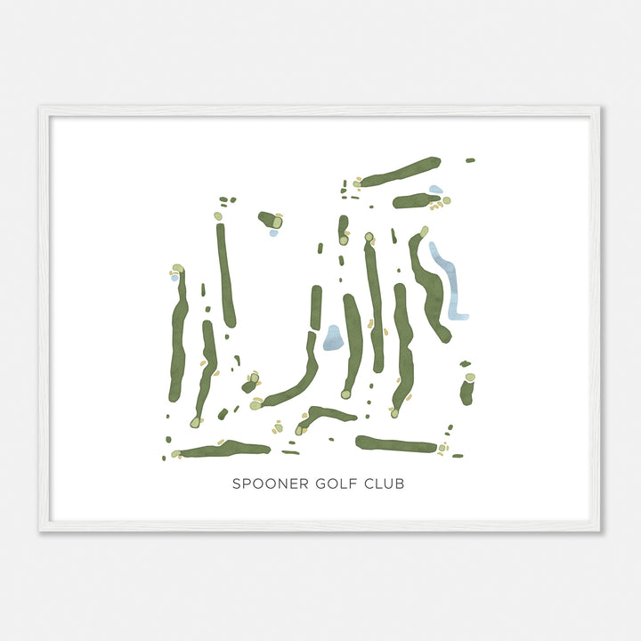 Print of Spooner Golf Club Modern Map