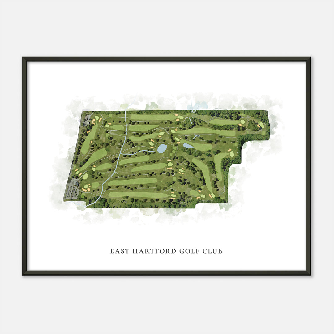 Print of East Hartford Golf Club Classic Map