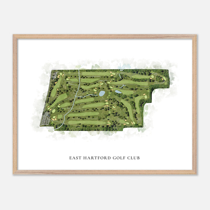 Print of East Hartford Golf Club Classic Map