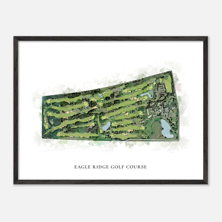 Print of Eagle Ridge Golf Course Classic Map