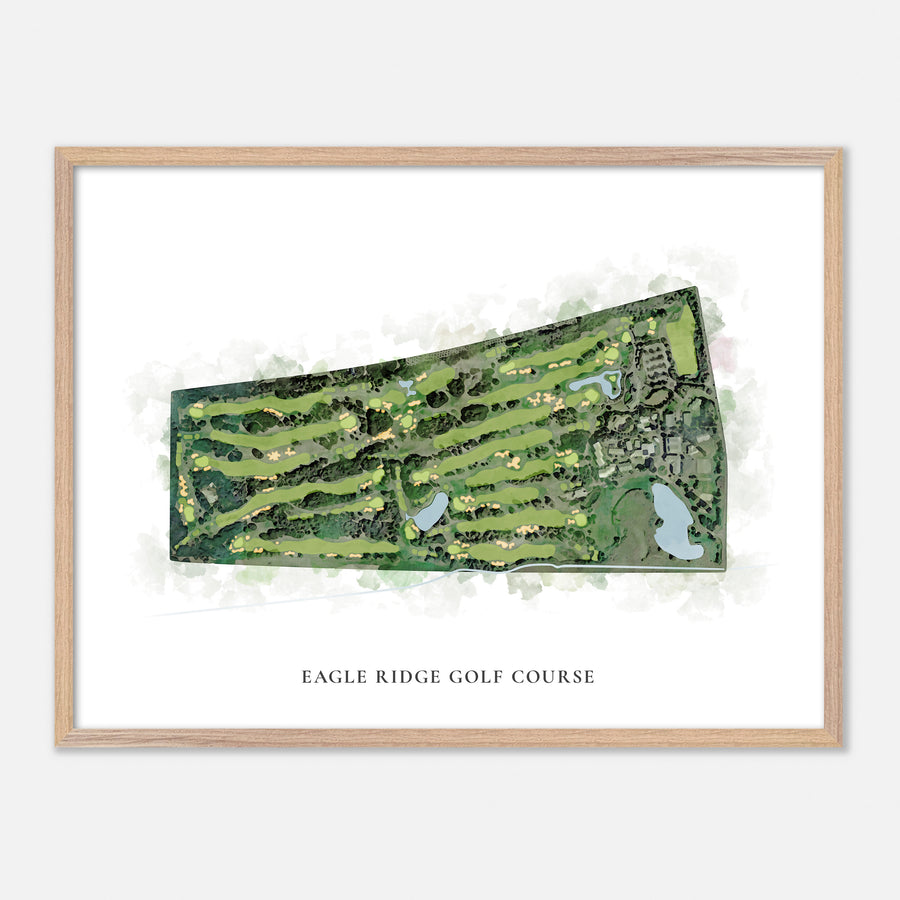 Print of Eagle Ridge Golf Course Classic Map