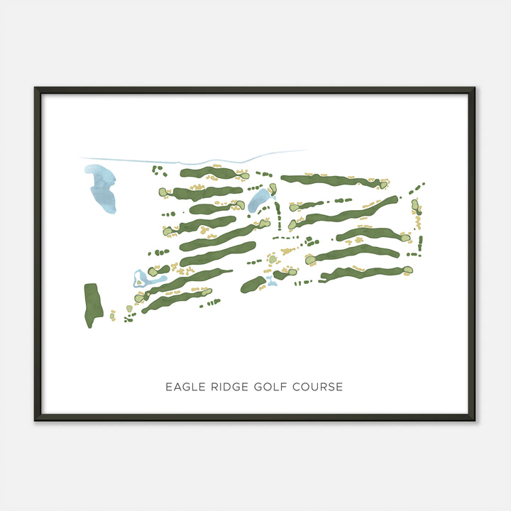 Print of Eagle Ridge Golf Course Modern Map