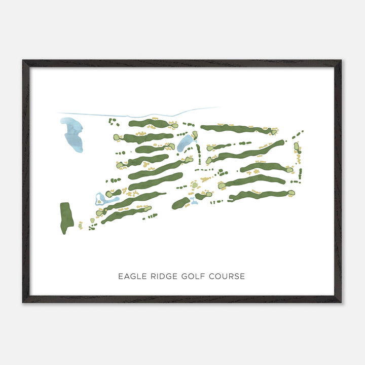 Print of Eagle Ridge Golf Course Modern Map