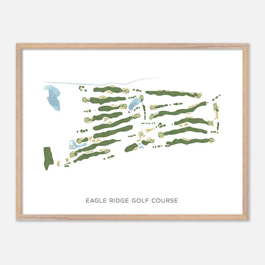 Print of Eagle Ridge Golf Course Modern Map