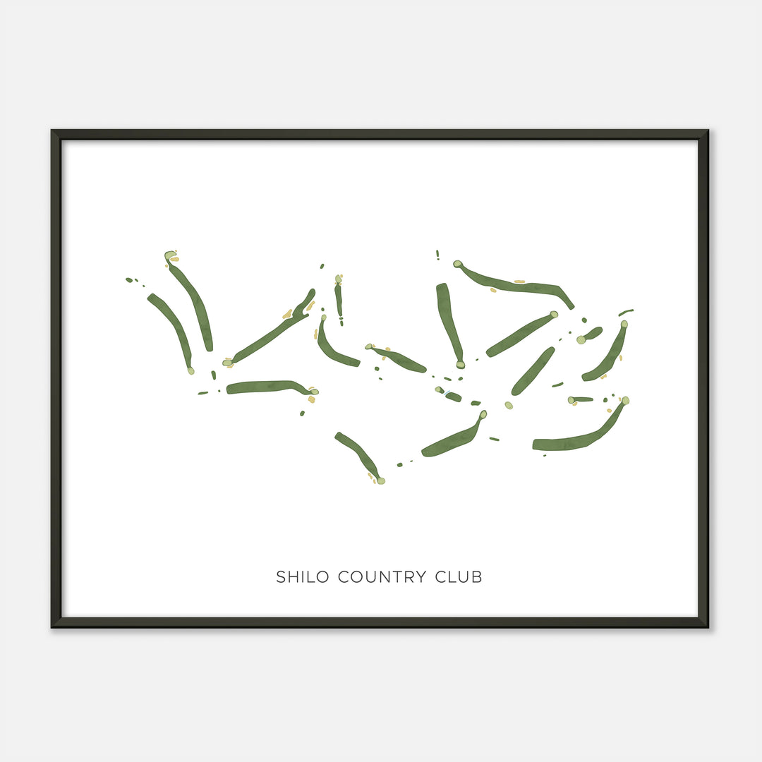 Print of Shilo Country Club Modern Map
