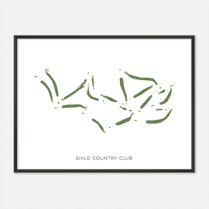 Print of Shilo Country Club Modern Map