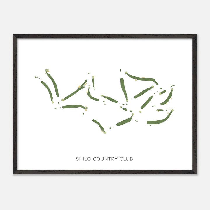 Print of Shilo Country Club Modern Map