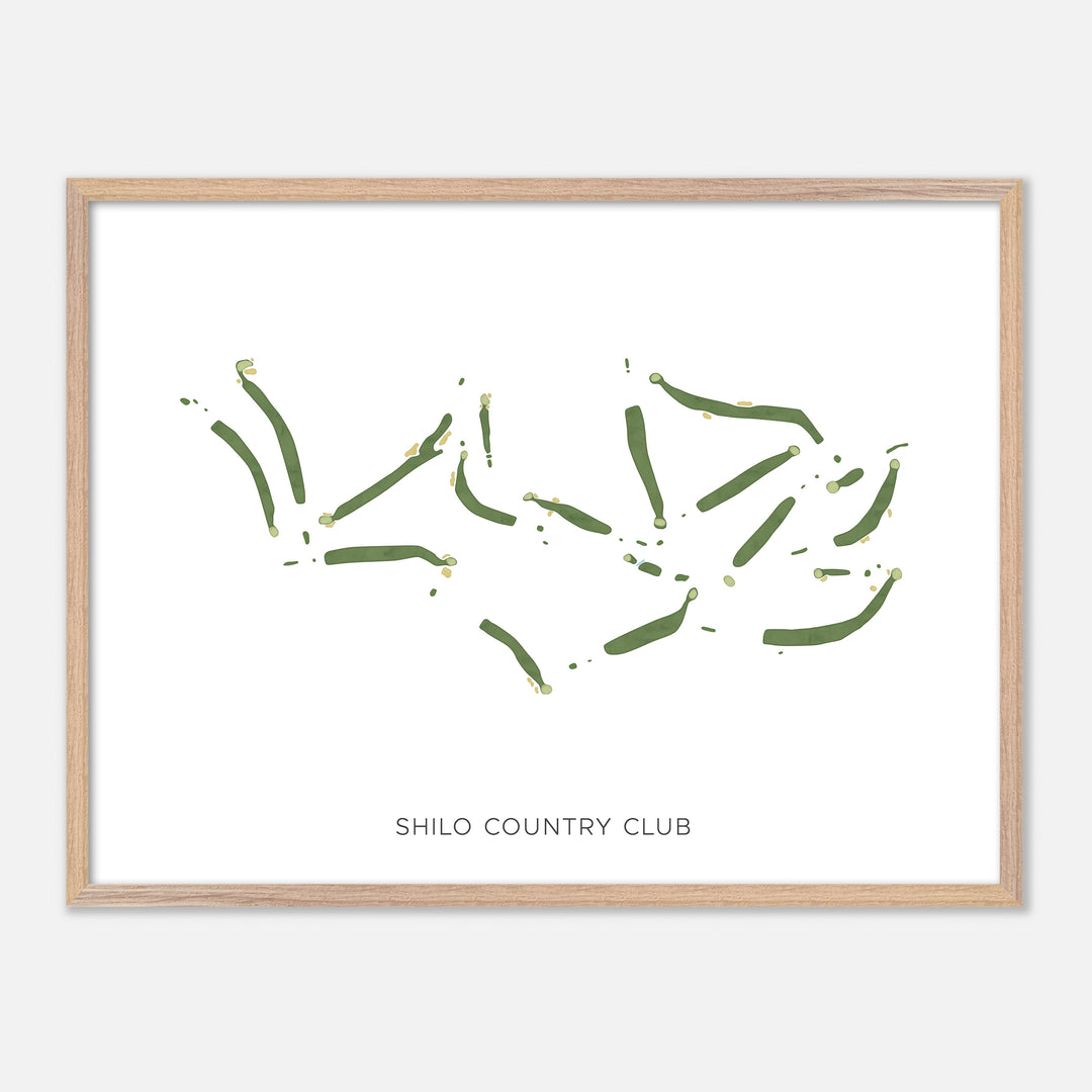 Print of Shilo Country Club Modern Map