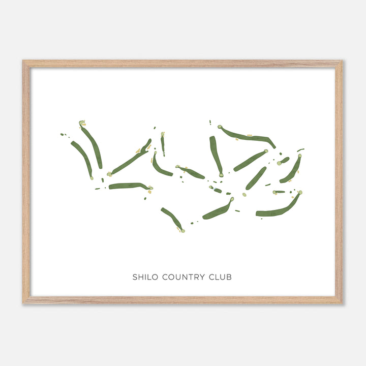 Print of Shilo Country Club Modern Map