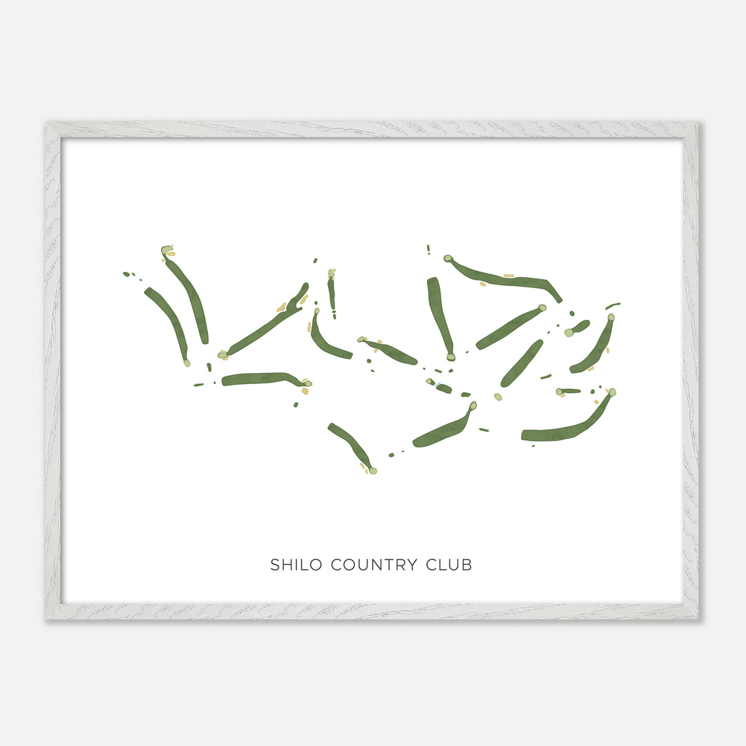 Print of Shilo Country Club Modern Map