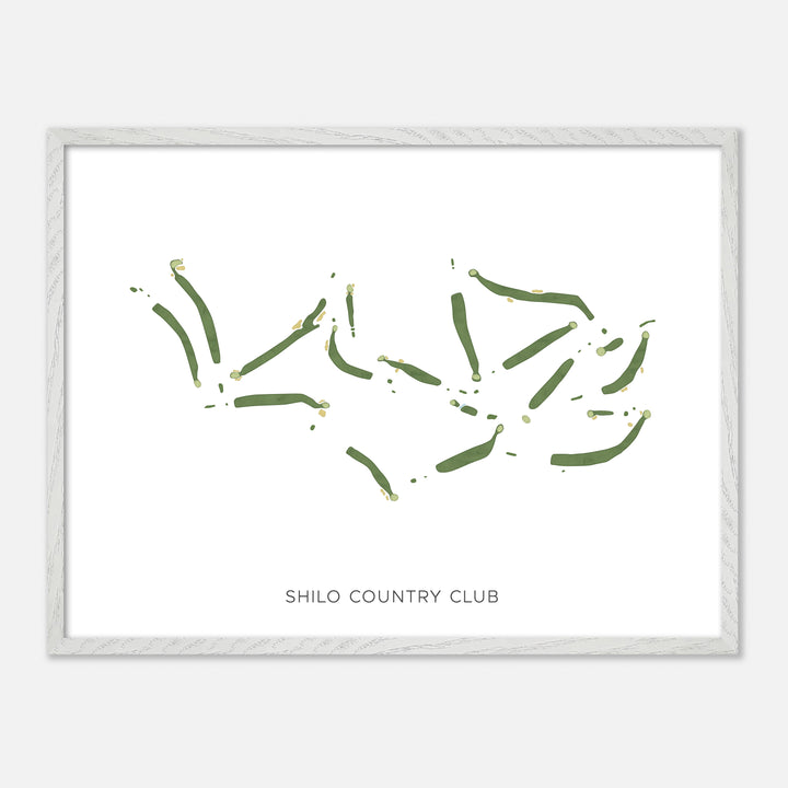 Print of Shilo Country Club Modern Map