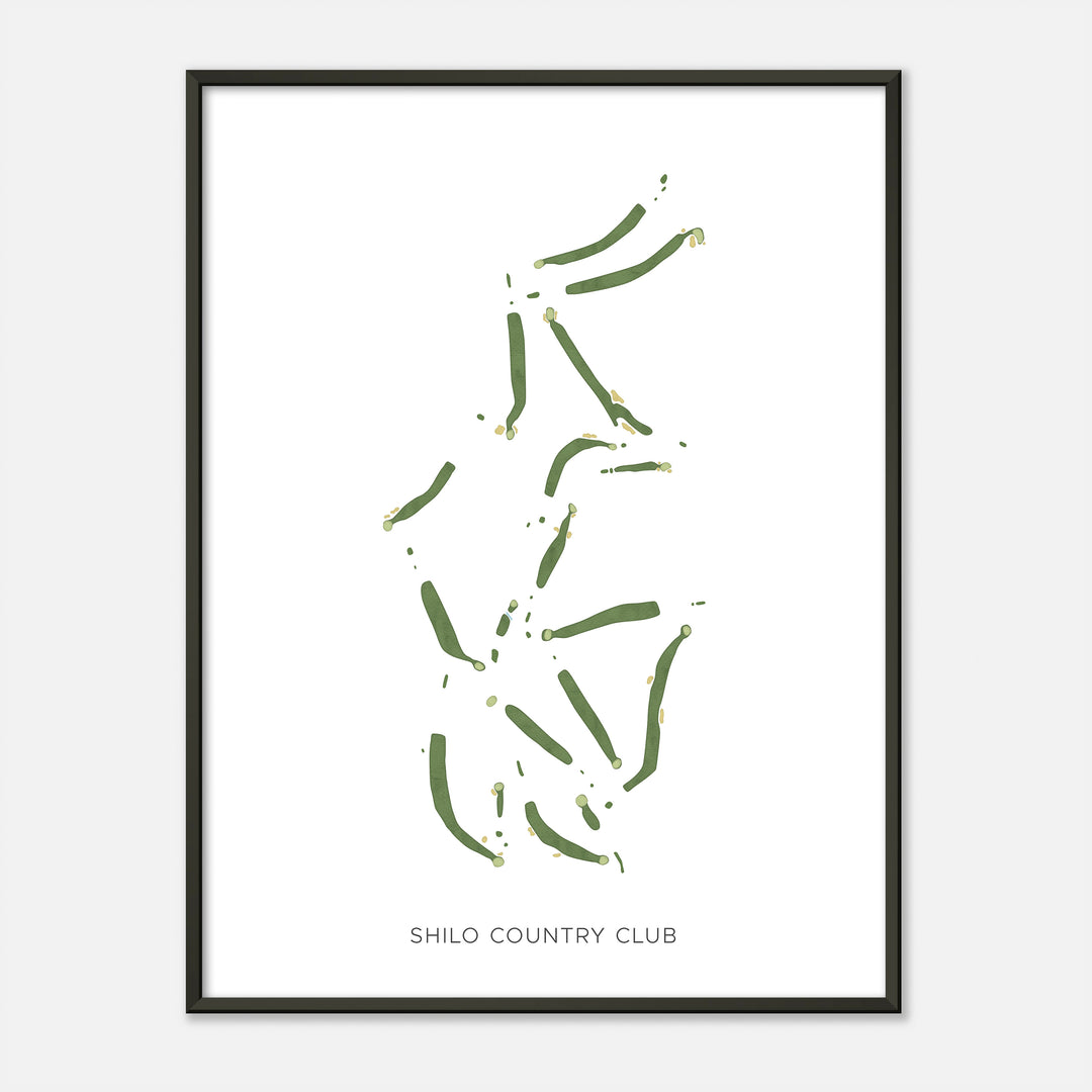 Print of Shilo Country Club Modern Map