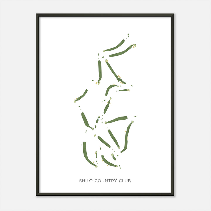 Print of Shilo Country Club Modern Map