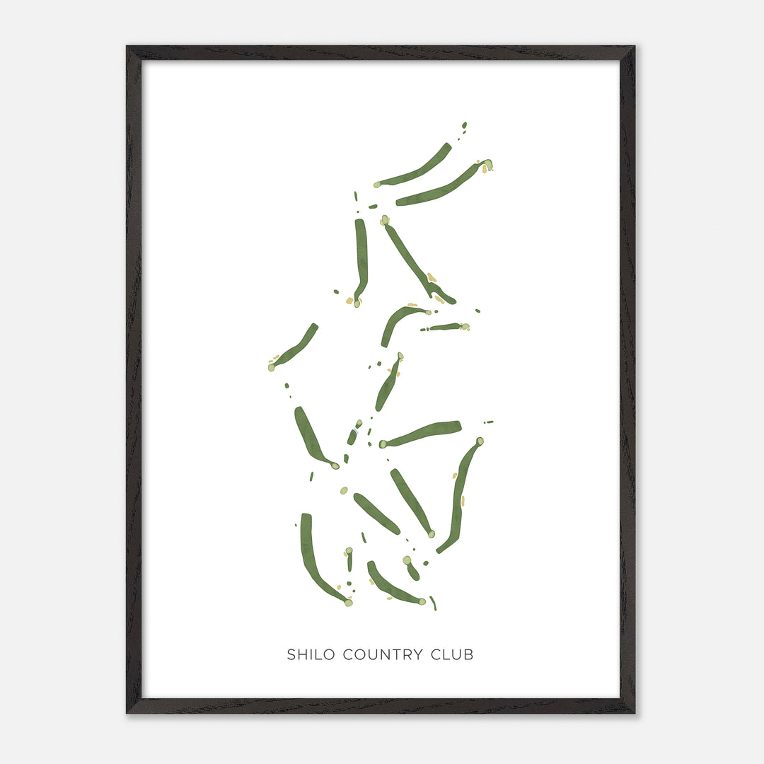 Print of Shilo Country Club Modern Map