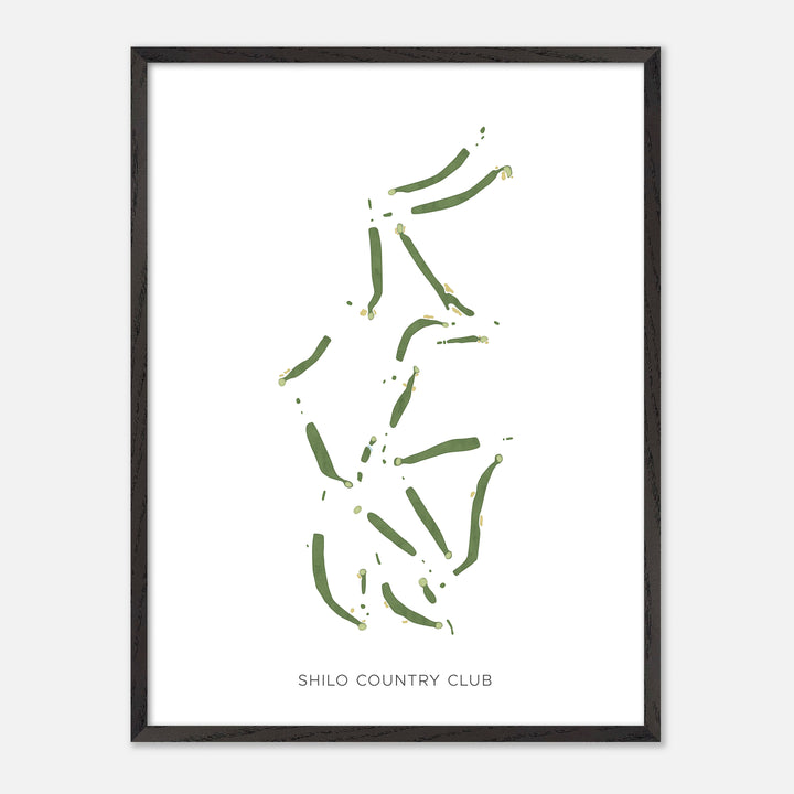 Print of Shilo Country Club Modern Map